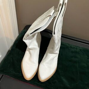 Women's White Western Boots